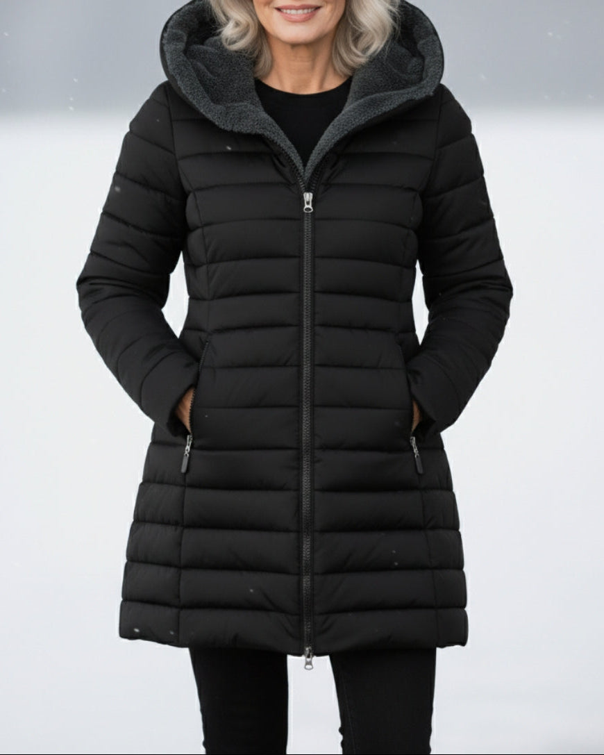 Eliza™ – Podszewkowa zimowa kurtka z kapturem