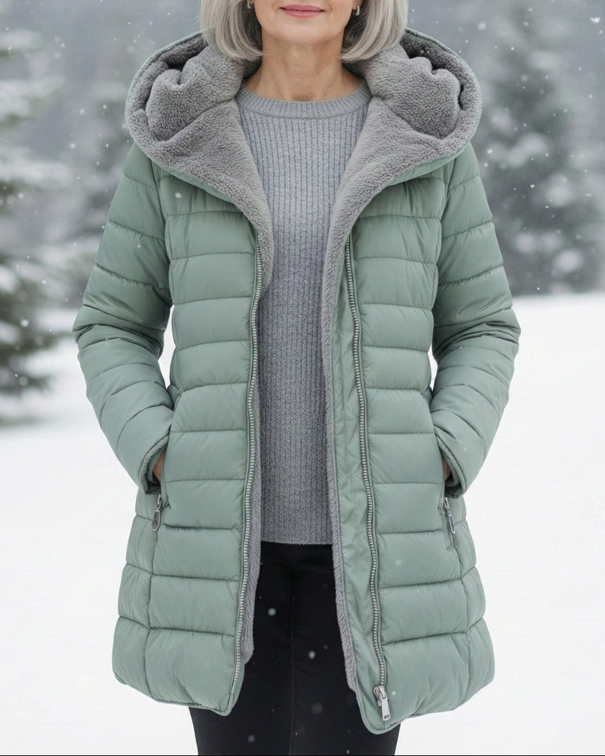 Eliza™ – Podszewkowa zimowa kurtka z kapturem