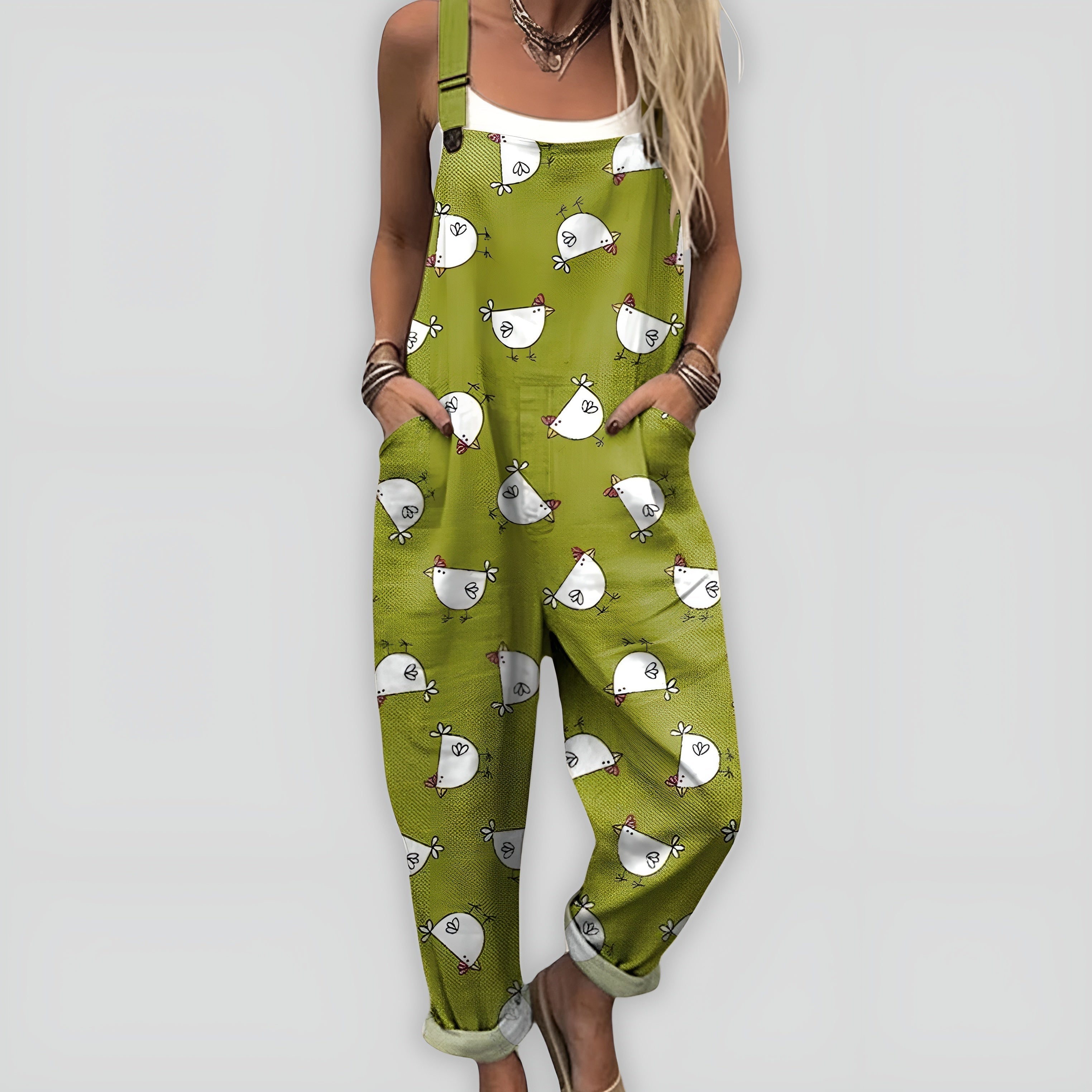 ANJA™ – STYLOWY KOMBINEZON O LUŹNYM KROJU