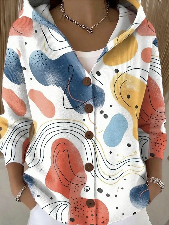 Cassidy | Artystyczny Ciepły Długi Kardigan