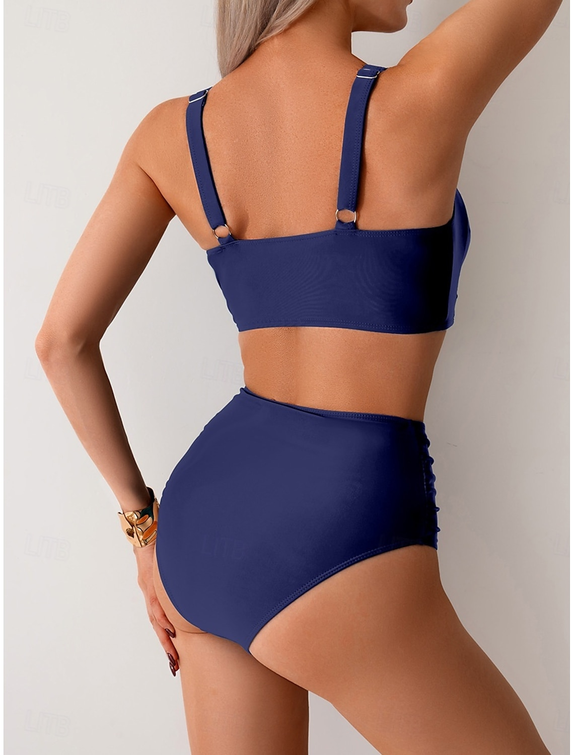 NICOLE | Bikini z marszczonym materiałem