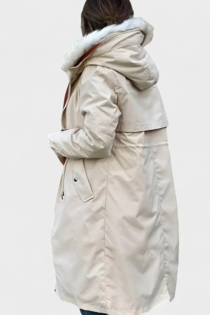 Frostra™ – Kurtka jesienna z kapturem i miękkim kołnierzem