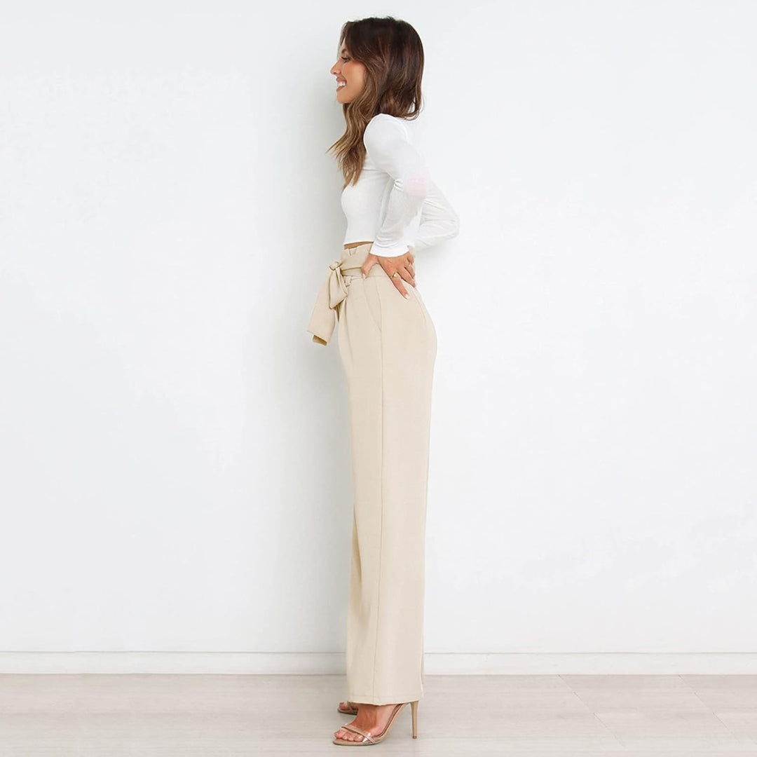 Møssa – Sofia Vide Dressbukse med Belte