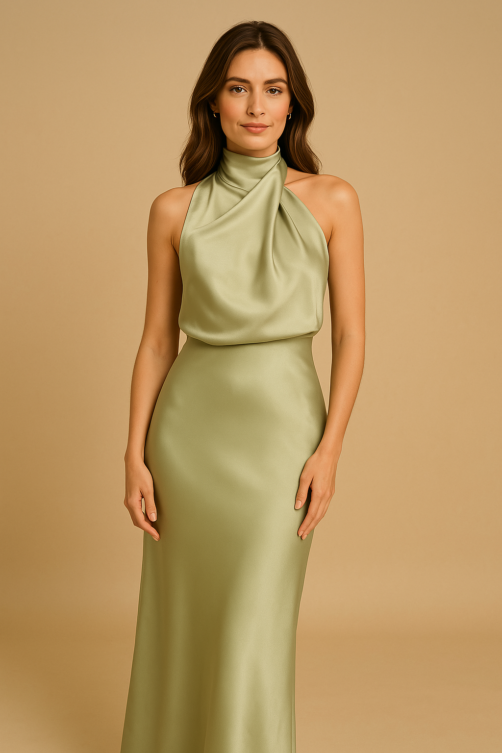 Elara™ | Glamourystyczna satynowa sukienka