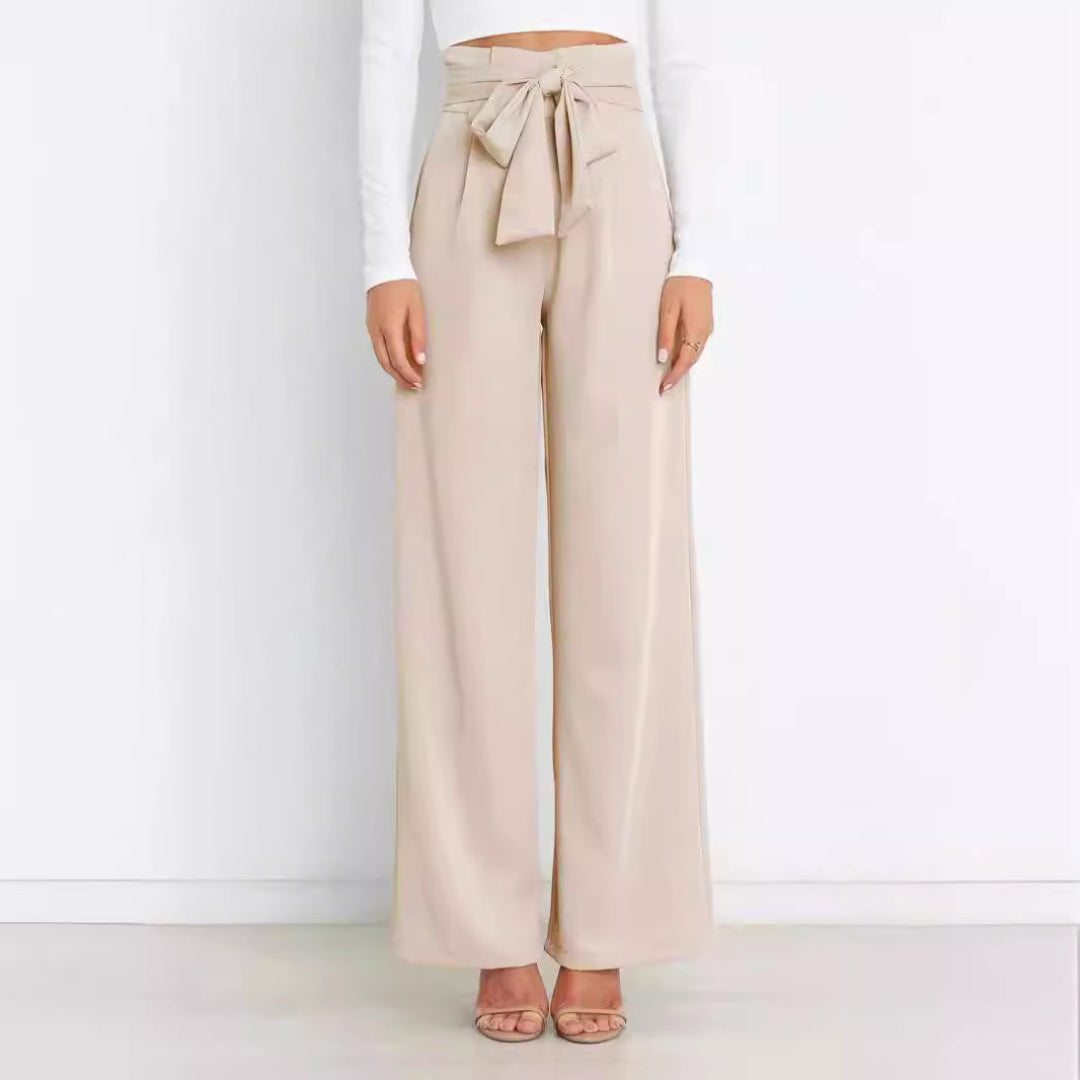 Møssa – Sofia Vide Dressbukse med Belte