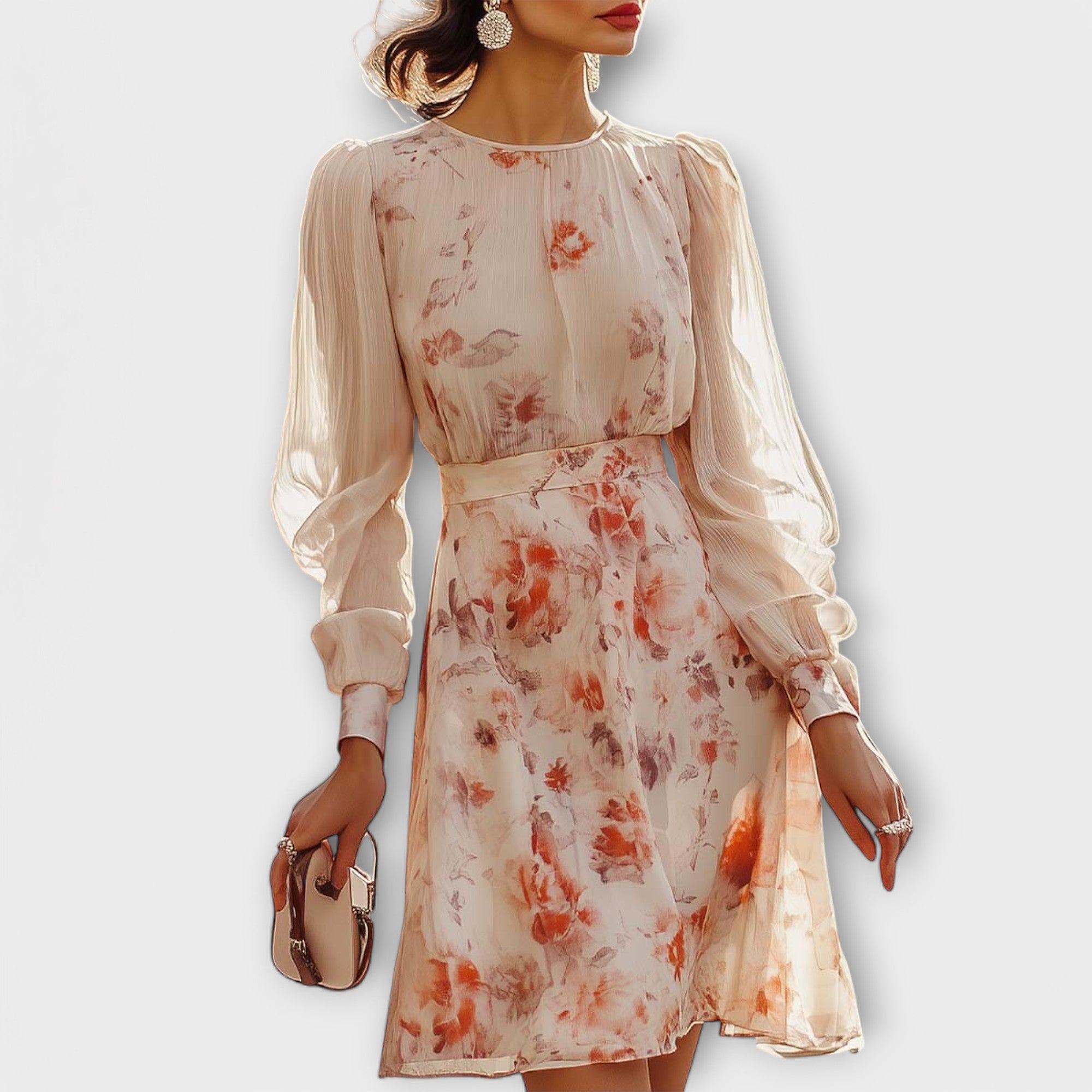 Flora™ | Elegancka Sukienka w Kwiatowy Wzór