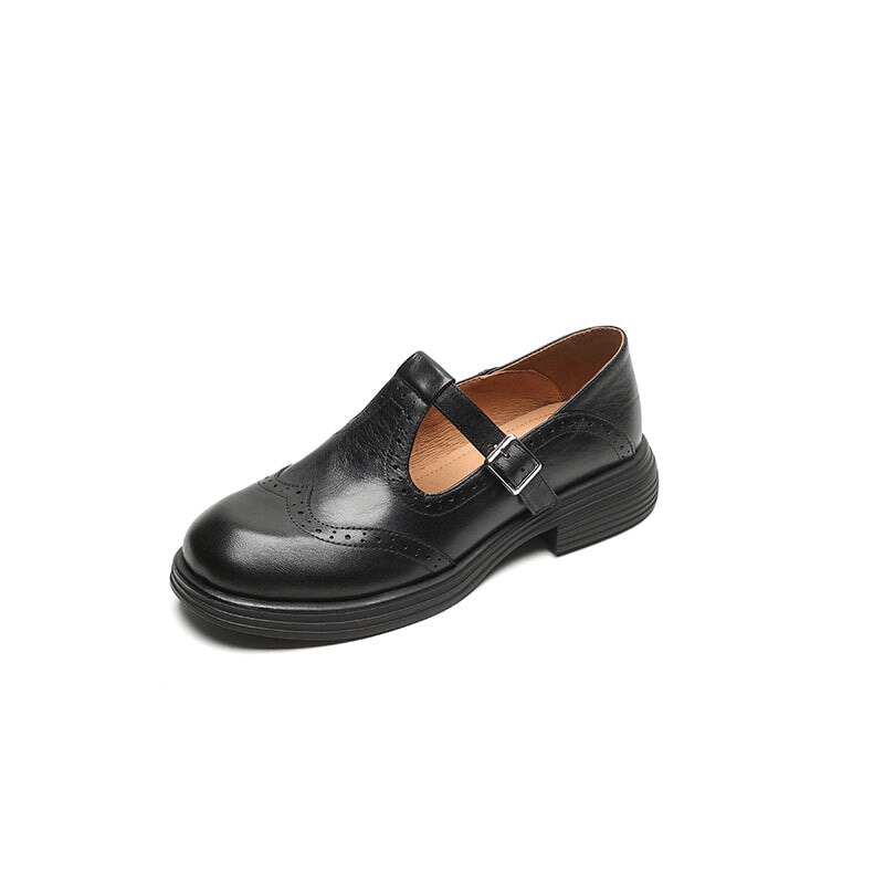 VELDA | ELEGANCKIE MARY JANES Z LEER
