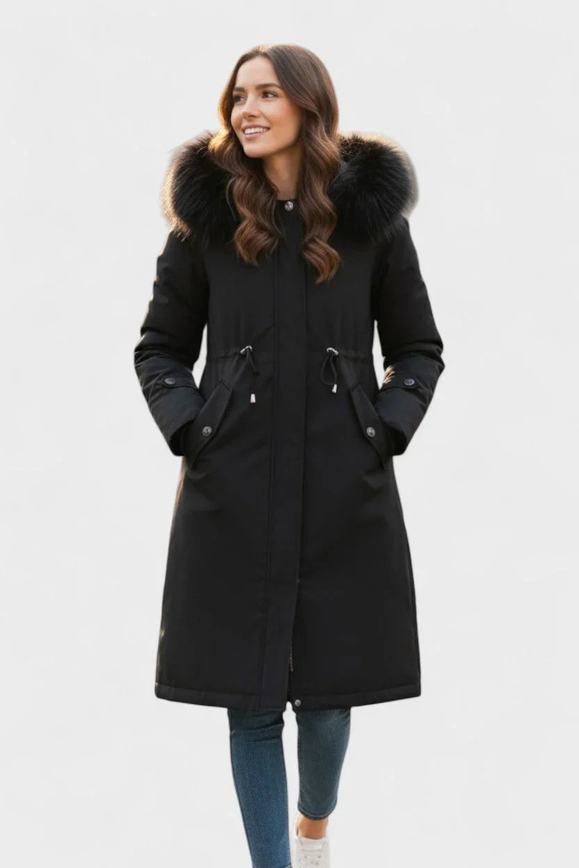 Frostra™ – Kurtka jesienna z kapturem i miękkim kołnierzem